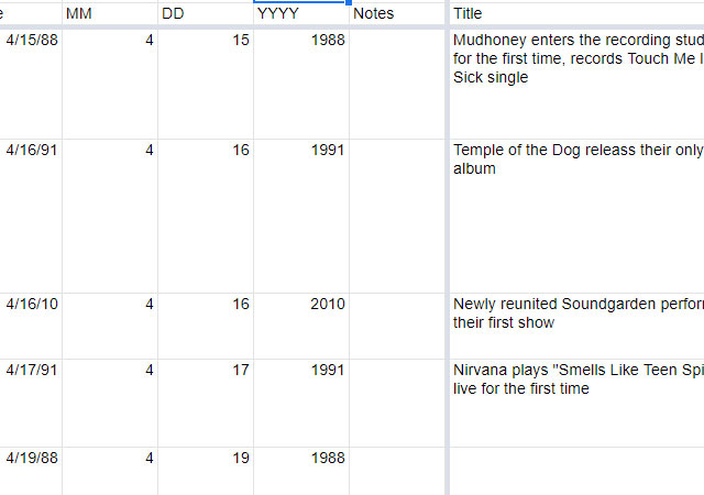 spreadsheet